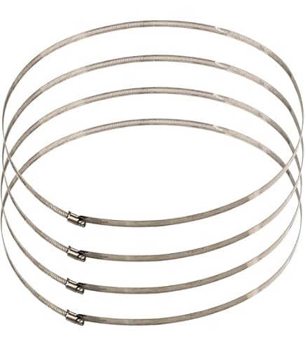 Lot De 10 Colliers De Serrage En Acier Inoxydable Pour Tuyaux Ou Câbles - Diamètre 35 à 40 Mm, Montage Facile Sans Outil