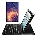 Produktbild Fintie Bluetooth Tastatur Hülle für Amazon Fire HD 10 (7. Generation - 2017) - Ultradünn Ständer Schutzhülle mit magnetisch abnehmbar drahtloser Deutscher QWERTZ Bluetooth Tastatur, Die Galaxie