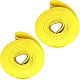 Ultimate Hardware 700c Road Bike Wheel Rim Tape Strips (Pair) - Yellow