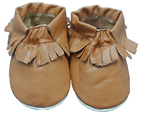 Shoozies Soft Leather Baby Shoes For Boys and Girls Brown Winter Boots/Cowboy Boot