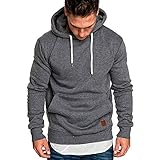  riou ¡Oferta Sudaderas con Capucha para Hombre Cosy Chaqueta Deportiva Sudadera con Cremallera Completa Ecosmart Hoodie Casual Jerséis Top Blouse ¡Caliente!
