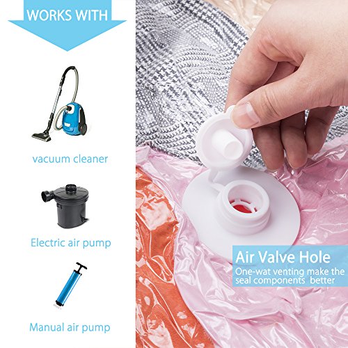 E-PRANCE Vakuumbeutel Aufbewahrungsbeutel Platzsparer für Kleidung durchsichtig 6 Pcs 80 * 100 cm - 7