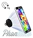 Produktbild Phonillico® KfzZ-Halterung, magnetisch, Schwarz, für Smartphone, Befestigung an Lüftungsgitter, für Samsung Galaxy, Apple iPhone, Acer, Alcatel OneTouch, Archos, Blackberry, Google, Nexus, HTC, Huawei, LG, Meizu, Microsoft, Motorola, Nokia, Sony, Wiko, ZTE
