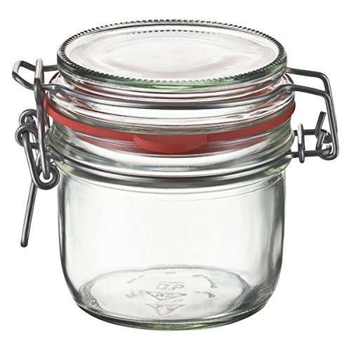 UWO Einmachgläser mit Bügelverschluss und Gummiring - 6 x 255ml