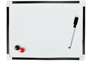 ORBITRON A4 Dry Wipe Magnetic Mini Office Whiteboard Notice Memo White Board Pen & Eraser