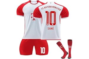 RUVON New Home Red 6 Kimmich Trikot für Kinder 10 Sane 25 Müller 17 Mane Choupo-Moting Football Jerseys Anzug 23 24 FCB Training T-Shirts Shorts and Socks Kids Sport Soccer Outfit Fußball Jersey