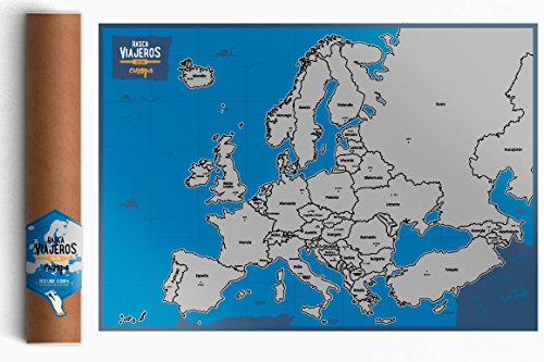 Mapa rascable Europa