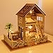 Produktbild Diy dollhouse Modell Spielzeug, DIY-Hütte, Ferienwohnung in Paris Villa, handgefertigte Modell Spielzeug Gebäude
