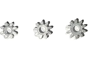 SSC TYRES SSC Slot Car Replacement Car Spares Combo 8, 9, 10 Teeth, Tooth Pinions Gears, Plastic Motor Gear Pinion Compatible for Scalextric Slot Car Models Motor Shaft, Toy DIY Parts Accessories 3 Pinion