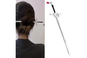 VNEWSCHI Hair Stick Sword Hairpin Vintage Ruby Pendant Hair Pin Chinese Hair Chopsticks Hair Sticks Hair Chignon Hair Fork Hair Pin Chignon Pin Chopsticks Hair Styling Accessories for Women