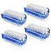 Produktbild COM-FOUR® 4er Set Nagelbürste in blau Handwaschbürste Bürste Reinigunsbürste (4 Stück - blau)