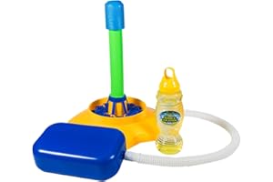 LeftField Toys | Hubble Bubble Rocket - Launchable Bubble Machine for Kids - Outdoor Garden Toy
