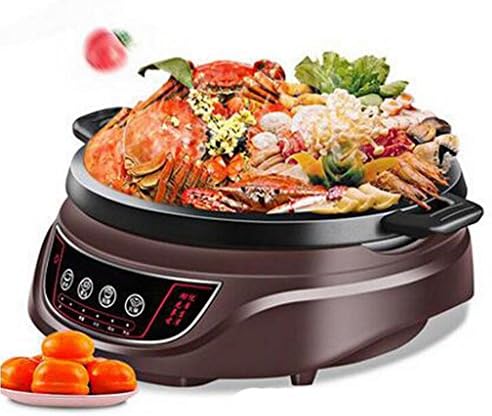 POTTRY Electric Hot Pot Korean Household Multifunctional Split Electric Cooker Non-Stick Electric Cooker