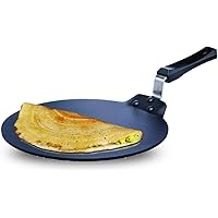 Hawkins Futura Nonstick Dosa Tava, Diameter 28 cm, Thickness 4.88 mm, Black (NDT28)