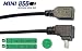Produktbild Mini USB Verlängerung, abgewinkelter Stecker, 1:1 verbunden (5-fach)