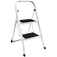 Home Vida 2-Step Steel Portable Folding Heavy Duty Ladder - Multi-Colour
