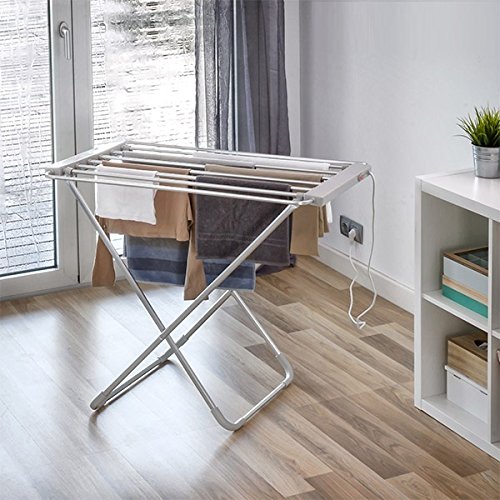 InnovaGoods etend'mieux® étendoir électrique Pliable, Aluminium et ABS, Gris, 94 x 79 x 51 cm