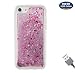 Produktbild iPhone 8 Handyhülle,iPhone 7(4.7") Hülle,Aireratze iPhone 8 case,Aireratze Glitter Bling Liquid Clear Bumper Case Premium [Soft Gel +Hard PC] [Full Protection] Non-slip Shockproof Funny Quicksand Protective Case Hülle for Apple iPhone 8/iPhone 7(4.7")Red+ Free USB cable