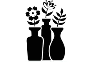 Darice Embossing Folder Bud Vase Trio, Acrylic, Clear/White, 4.25-Inch x 5.75-Inch/ 3-Piece