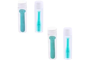 ‎AMISSZ Amissz Kontaktlinsen Sauger Weiche Linsen, 4 Stück Kontaktlinsen Hilfe zum Einsetzen Entferner, Kontaktlinsensauger Silikon Kontaktlinsen Saugnapf mit Flasche für Weiche Harte Linsen Heim Reise,Grün