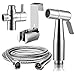 Produktbild Clean body Bidet Sprayer Toilet Hand Spray Kit 304 Edelstahl Wc Handbrausen 59"Schlauch Hochdruck Mit Einstellbarem Wasserdurchfluss, Ventil Und Sprühhalterung Fauay