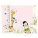 Wall Glamour Childrens Wall Stickers Giraffe Height Measuring Wall Decals Decor