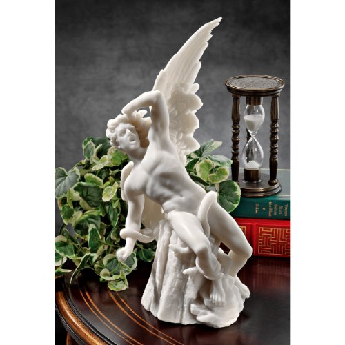 Design Toscano Der gefallene Engel, Marmor-Kunstharz Statue - 2