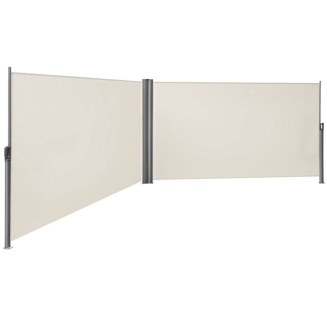 SONGMICS 160 x 600 cm, 180 x 600 cm, 200 x 600 cm, Seitenmarkise, Sichtschutz, Sonnenschutz, Trennwand, mit verstärktem Polyestergewebe 280 g/㎡,