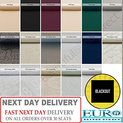 Buy PVC Blackout Vertical Blind Replacement Slats (3.5" Wide Various