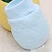 Vovotrade® Baby Infant Boys Girls Cute Cartoon Monkey Anti Scratch Mittens Soft Rope Gloves Gift (Blue)
