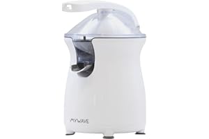My Wave - Presse-Agrumes Électrique La Palma - Extraction Rapide de Jus - Puissance 300W - Système Anti-goutte - Supports en Caoutchouc Anti-dérapants - Inclus 2 Cônes de Tailles Différentes