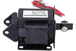 RAGUSO Push Pull Electroimán AC 220V 7.8 N Carrera 10mm Push Pull Tipo Solenoide Eléctrico Imán Control Indicador: