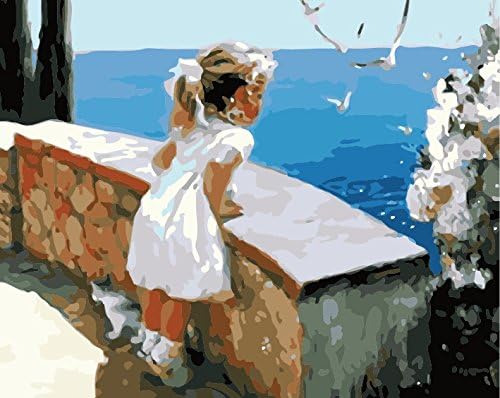 DIY Oil Painting Paint by Numbers, Paint by Number Kits Drawing With Brushes Paint, for Adults Kids Beginner Level 40x50cm - With Framed