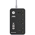 JBQ Multifunctional Smart Socket, 3 Socket with 2 USB 2 TYPE-C Power Outlets, Multi-Plug Power Extension Socket for Office, Home, Kitchen. SC-3412