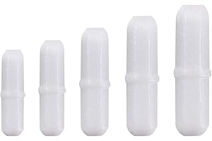 BASTOUR Magnet Rühr Mischer, Stirrer Mixer Stir Bar, Magnetrührstäbchen, Magnet Rühr Mischer Mischer Rühren Bar, Magnetrührstäbchen Magnetic, Rühren Bar Spinbar Weiße Farbe für Flüssigkeit, 5 Stück (Typ B)