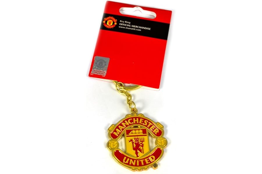 OFFICIAL MANCHESTER UNITED CREST SHAPED KEYRING