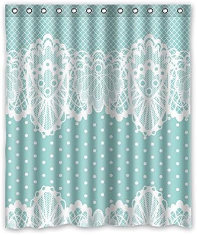 152 cm x183 cm (60 "x72") Bathroom Shower Curtain, Hot Lace Curtain,Custom Retro Fashion Waterproof Polyester Fabric Shower Curtain