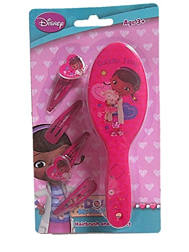 DISNEY Doc McStuffins HAIR BRUSH AND ACCESSORY SET