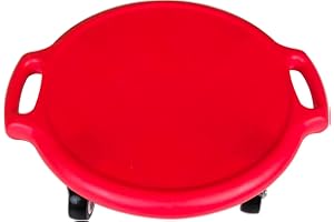 CHIDIAM Tavola per scooter di Equilibrio per Bambini Scooter Board con manici Monopattino Sensoriale per Bambini Autistici con Ruote Universali, Attrezzatura Sportiva Bambini da Interni ed Esterni