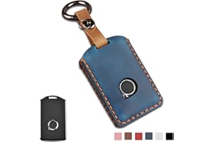 HIZH Etui na kluczyki samochodowe do Volvo S90, V90, XC90, XC60, XC40, etui na klucze z breloczkiem do kluczy