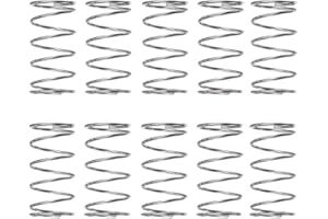 MACHSWON Compressed Spring for Furniture Screen Doors Lawn Mowers Repair Projects Stainless Steel Compression Spring 3mm OD 0.5mm Wire Size 20mm Free Length 10pcs
