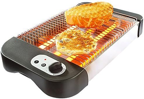 Great Ideas Mains Operated Flat Toaster For All Breads, Rolls And Baked Treats Easy Clean Surface And Slide Out Crumb Tray 1 6 minute Timer And On/Off Button Can Easily Be Stored Away