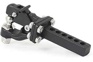 AMK Crochet d'attelage de remorque RC à l'échelle 1/10, récepteur d'attelage de remorque RC Crawler Redcat GEN 8 Scout II CC01 TF2 TRX4 Axial SCX10 90046 (crochet)