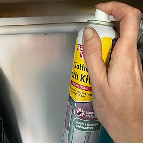 Zero In Clothes Moth Killer (300 ml Aerosol, Transparent, Surface