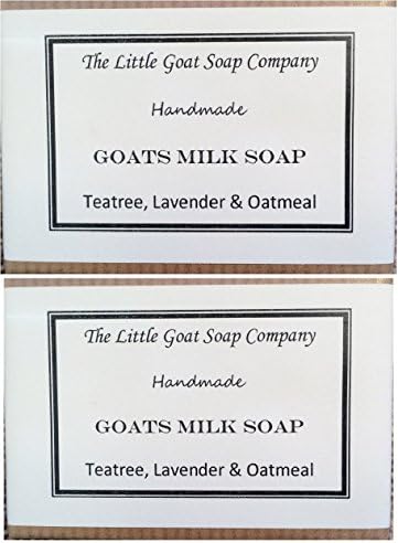 Goats Milk Soap - Teatree, Lavender &amp; Oatmeal 2 x100G. Acne. Rosacea.