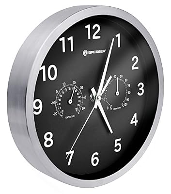 Bresser MyTime Thermo- Hygro- Horloge murale - noir