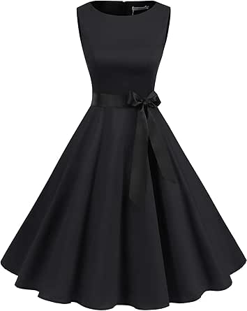black vintage cocktail dress