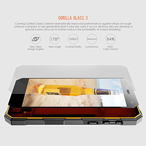 NOMU S10 4G Smartphone Cellulare Impermeabile IP68 Display 5.0 Pollici Android 6.0 Quad-Core MTK6737 1.5GHz 2GB+16GB Camera 8MP Dual SIM 5000mAh Antiurto Antipolvere Impermeabile
