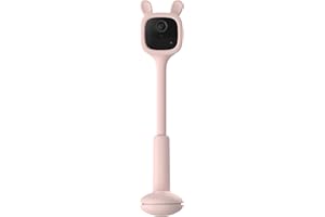 EZVIZ BM1 Baby Monitor a batteria, Videocamera di sorveglianza Interno Wifi, Rilevamento del pianto e PIR, Visione notturna senza luce, Cameretta Neonato, per Bambini Anziani Animali, Colore rosa