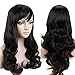 S-noilite® Lady Long Curly Full Head Wigs Cosplay Party Daily Fancy Dress Natural Black